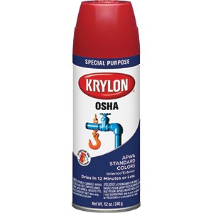 Krylon OSHA Spray Paint Red
