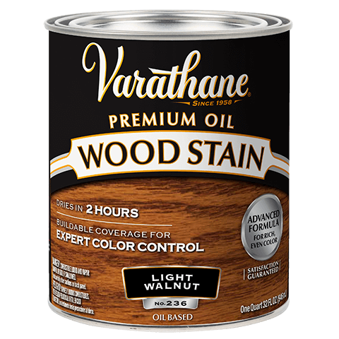 Varathane Premium Wood Stain Quart Light Walnut