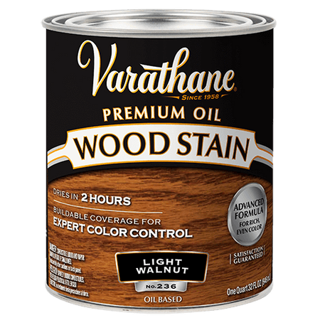 Varathane Premium Wood Stain Quart Light Walnut