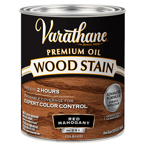 Varathane Premium Wood Stain Quart Red Mahogany
