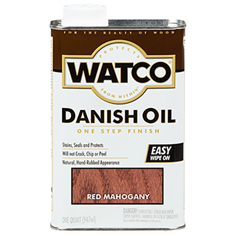 WATCO Danish Oil Quart Red Mahogany