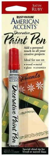 Rust-Oleum American Accents Decorative Paint Pen Satin Ruby