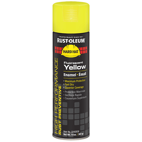 Rust-Oleum High Performance V2100 System Enamel Spray Paint Fluorescent Yellow