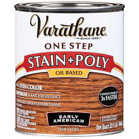 Varathane One Step Stain & Polyurethane Oil Based Quart Early American
