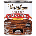 Varathane One Step Stain & Polyurethane Oil Based Quart Dark Walnut