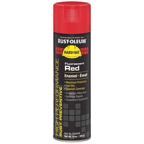 Rust-Oleum High Performance V2100 System Enamel Spray Paint Fluorescent Red