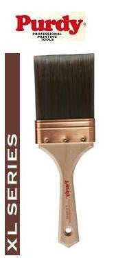 Purdy XL - Moose - A high-quality image showcasing the Purdy XL Moose Paint Brush with its natural hardwood Shasta-style handle and brushed copper round edge ferrule.