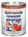 Rust-Oleum Stops Rust Hammered Brush-On Paint Quart Copper