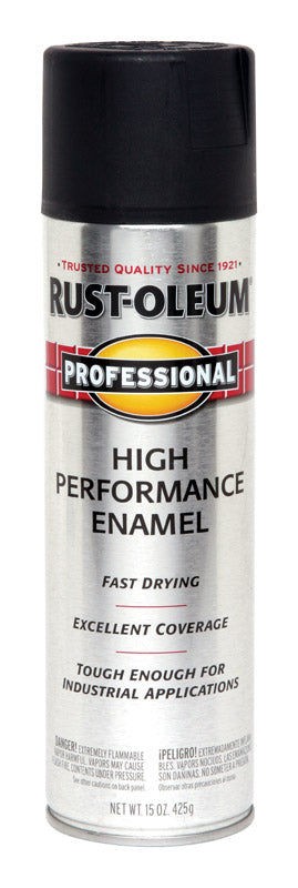 Rust-Oleum Professional High Performance Enamel Spray Paint Semi-Gloss Black