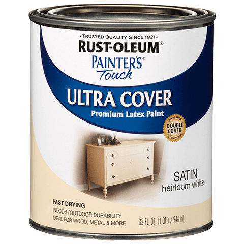 Rust-Oleum Painters Touch Ultra Cover Quart Satin Heirloom White