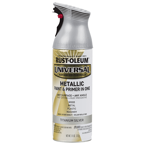 Rust-Oleum Universal Metallic Spray Paint Titanium Silver