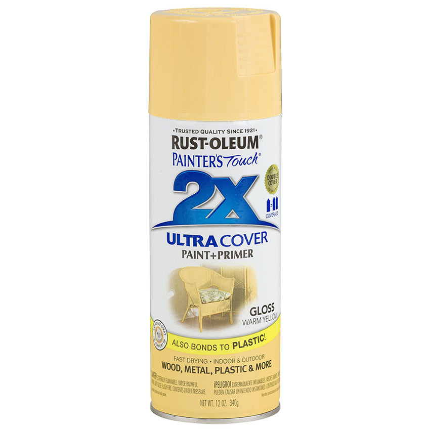 Rust-Oleum Ultra Cover 2X Gloss Spray Paint Gloss Warm Yellow