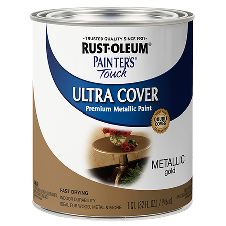 Rust-Oleum Painters Touch Ultra Cover Metallic Quart Metallic Gold