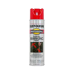 Rust-Oleum Professional Inverted Marking Paint Spray Safety Red