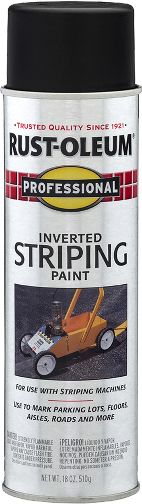 Rust-Oleum Professional Inverted Striping Paint Spray Black
