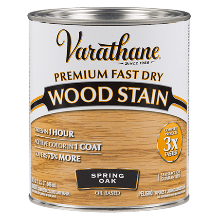 Varathane Premium Fast Dry Wood Stain Quart Spring Oak