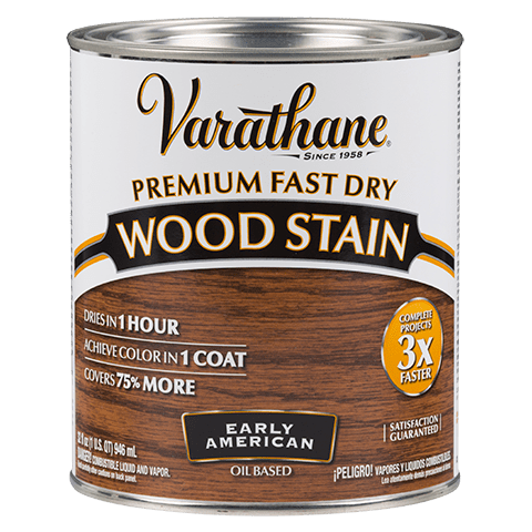 Varathane Premium Fast Dry Wood Stain Quart Early American