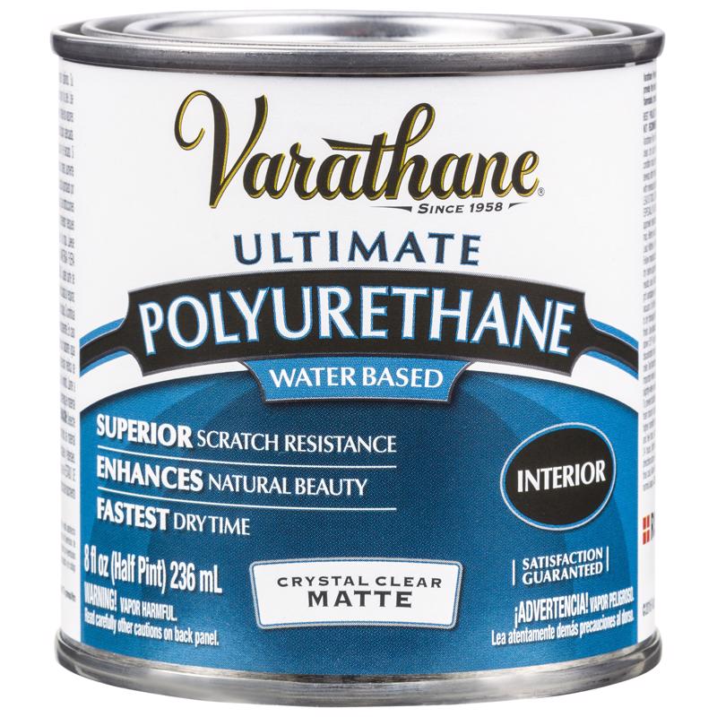 Varathane Soft Touch Polyurethane Crystal Clear Matte Half Pint