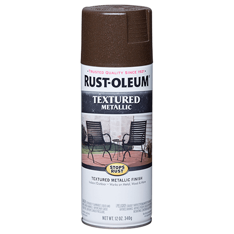 Rust-Oleum Textured Metallic Spray Paint Mystic Brown