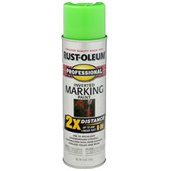 Rust-Oleum Professional 2X Distance Marking Paint Spray Fluorescent Green