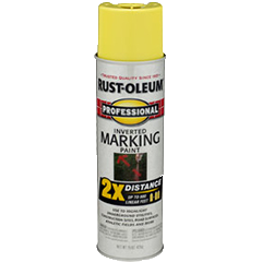 Rust-Oleum Professional 2X Distance Marking Paint Spray Hi Visibility Yellow