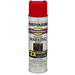 Rust-Oleum Professional 2X Distance Marking Paint Spray Safety Red
