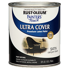 Rust-Oleum Painters Touch Ultra Cover Quart Satin Canyon Black