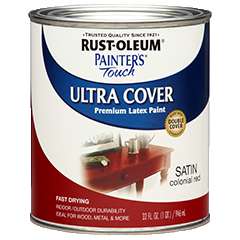 Rust-Oleum Painters Touch Ultra Cover Quart Satin Colonial Red