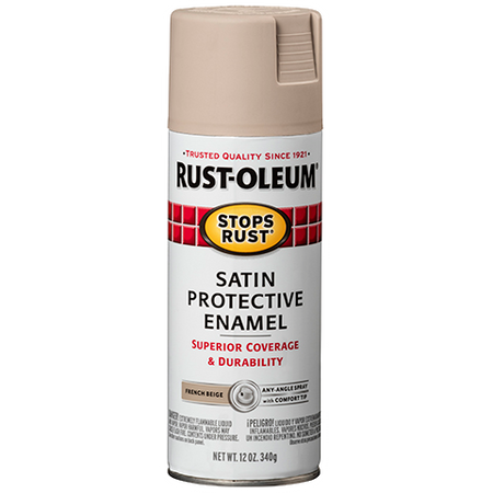 Rust-Oleum Stops Rust Satin Enamel Spray Paint French Beige