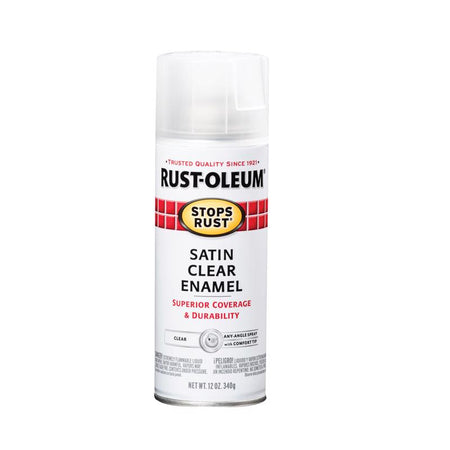 Rust-Oleum Stops Rust Crystal Clear Enamel Spray Satin Clear