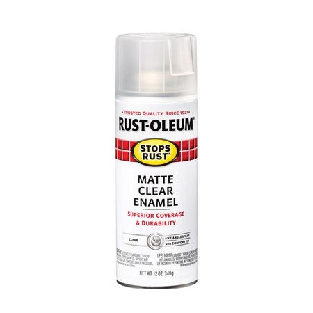 Rust-Oleum Stops Rust Crystal Clear Enamel Spray Matte Clear