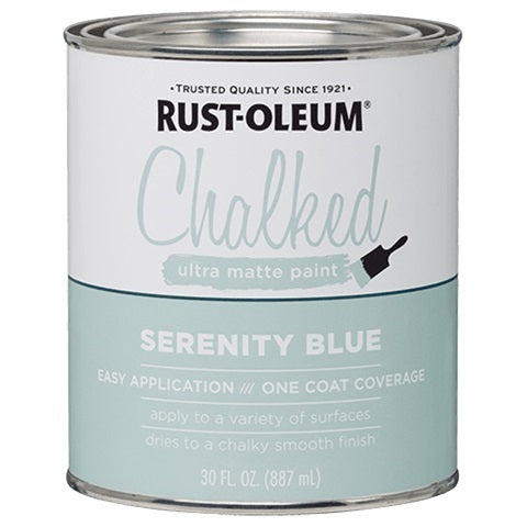 Rust-Oleum Chalked Ultra Matte Paint Serenity Blue