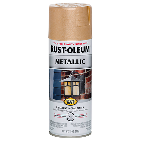 Rust-Oleum Stops Rust Metallic Spray Paint Gold Metallic