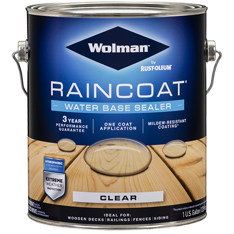 Wolman RainCoat One Coat Clear Sealer (Water-Based) Gallon 288339