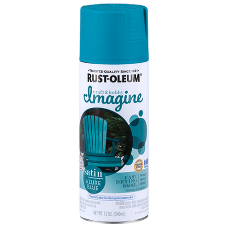 Rust-Oleum Imagine Satin Spray Paint Azure Blue