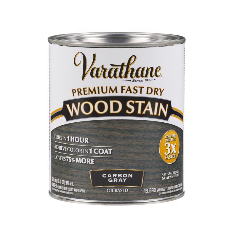 Varathane Premium Fast Dry Wood Stain Quart Carbon Gray