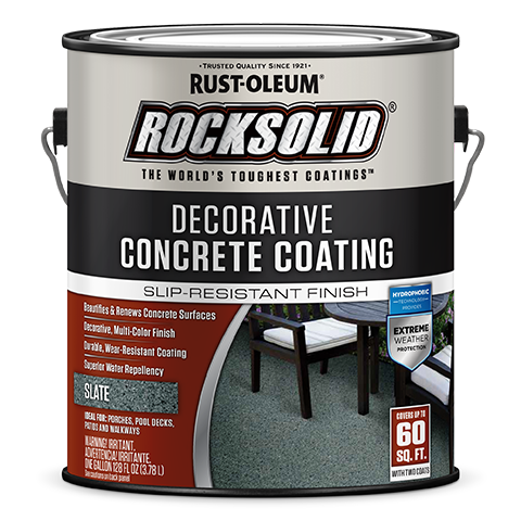 Rust-Oleum RockSolid Decorative Concrete Coating Gallon Slate
