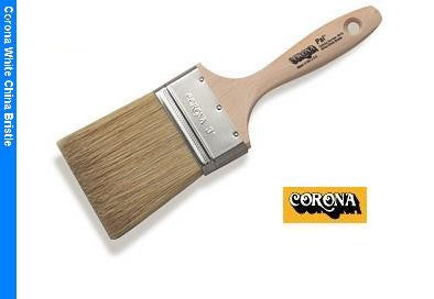 Corona Pal White China Paint Brush with wooden handle.