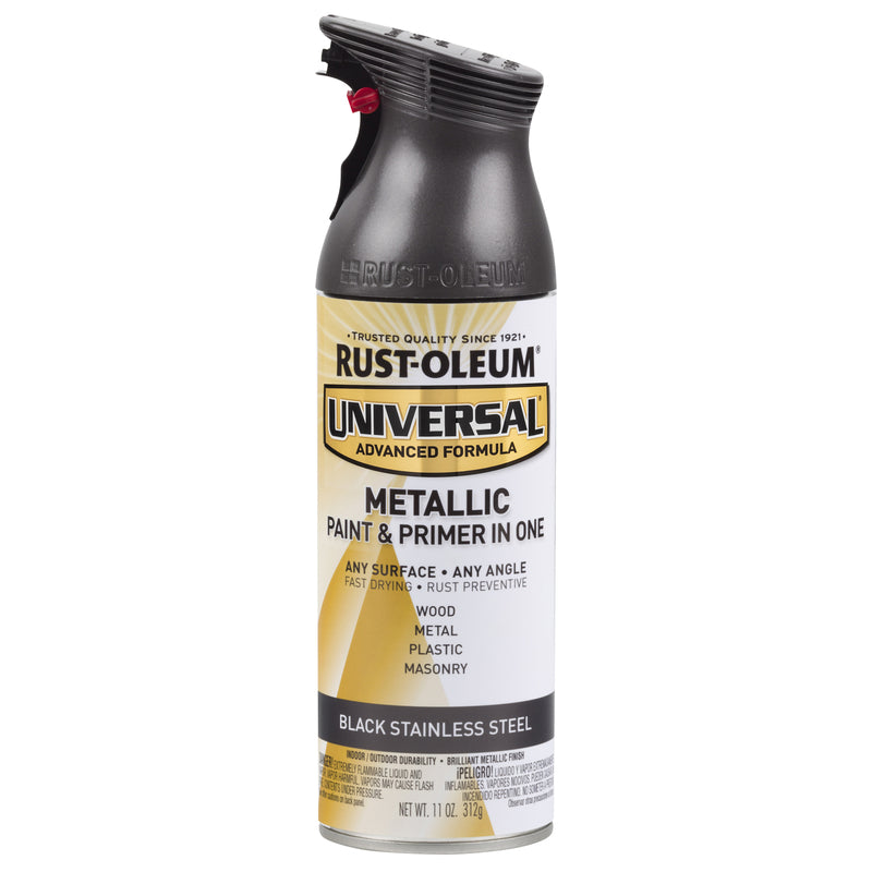 Rust-Oleum Universal Metallic Spray Paint Black Stainless Steel