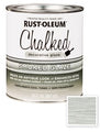 Rust-Oleum Chalked Decorative Glaze Quart Smoked shown with color square.
