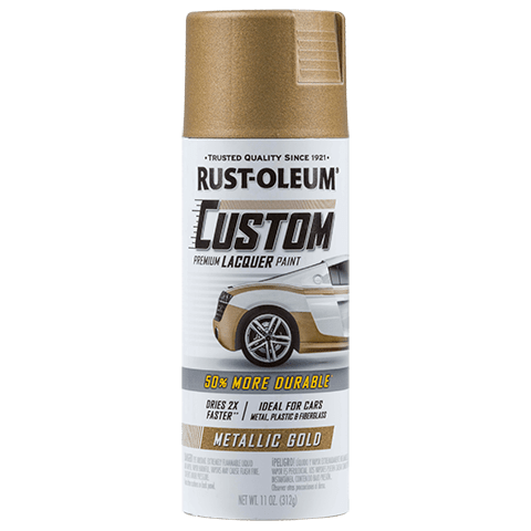 Rust-Oleum Automotive Premium Custom Lacquer Spray Paint  Metallic Gold