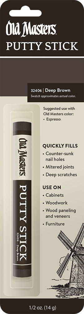 Old Masters Putty Stick Deep Brown