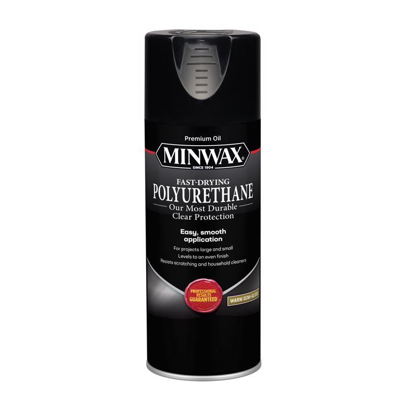 Minwax Oil-Based Clear Protective Finishes Fast Drying Polyurethane Spray Warm Semi-Gloss