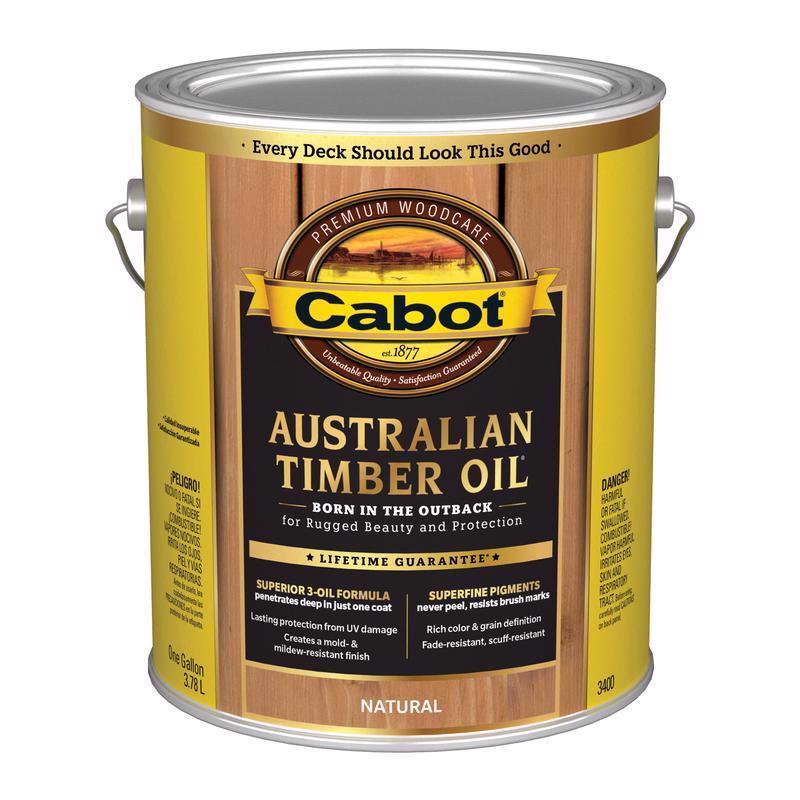 Cabot Australian Timber Oil Gallon Can on a plain white background.