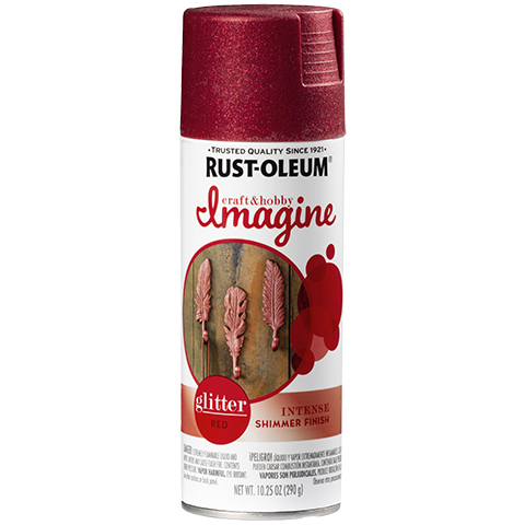 Rust-Oleum Imagine Glitter Spray Paint Red