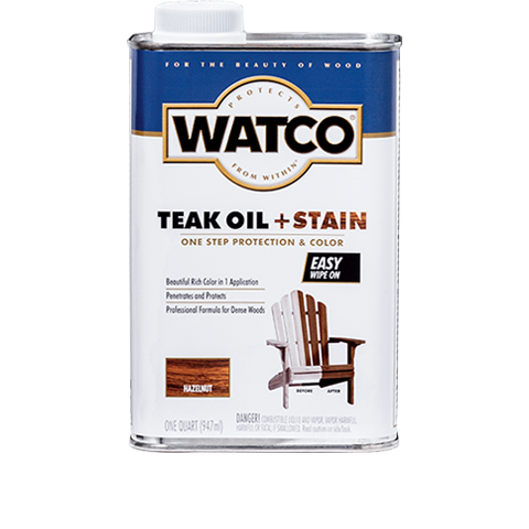 Watco Teak Oil + Stain Quart Hazelnut