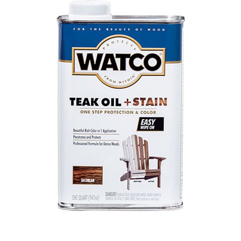 Watco Teak Oil + Stain Quart Jacobean