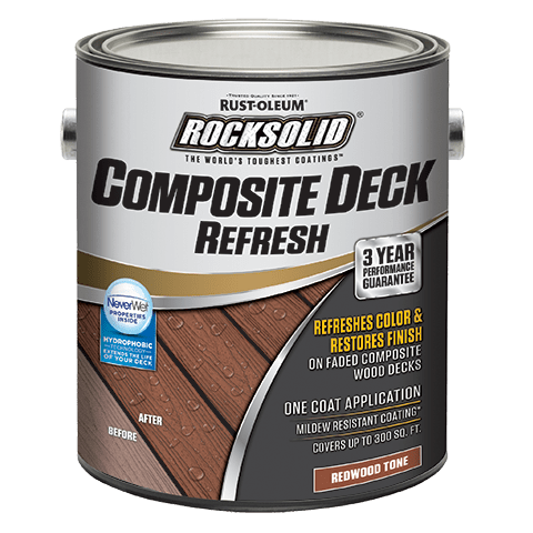 Rust-Oleum RockSolid Composite Deck Refresh Gallon Redwood Tone