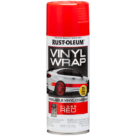 Rust-Oleum Automotive Vinyl Wrap 11 Oz Spray Paint Red