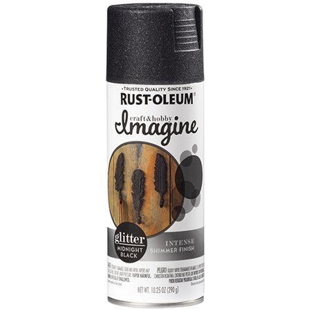 Rust-Oleum Imagine Glitter Spray Paint Midnight Black